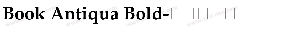 Book Antiqua Bold字体转换